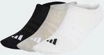 adidas Unisex Thin&Light Sportswear No Show Socks 3 Pair Pack, medium grey