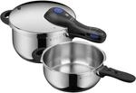 WMF Perfect Plus One Pot Schnellkochtopf Set Induktion 2-teilig, Dampfkochtopf 4,5l +