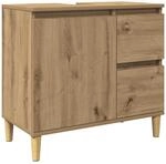 vidaXL Waschbeckenunterschrank, Waschtischunterschrank mit Stauraum, Unterschrank
