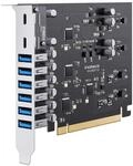 Inateck PCIe USB 3.2 Gen 2 Karte, USB C Power Delivery Laden, 2 USB C Ports und 6 USB