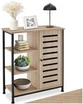 tectake&reg; Sideboard mit 3 F&auml;chern und Schrankfach, 71 x 32 x 82 cm,
