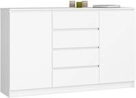 AKORD Kommode K 160 cm | 4 Schubladen und 2 T&uuml;ren | f&uuml;r Wohnzimmer Schlafzimmer