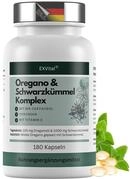 EXVital&reg; Oregano- & Schwarzk&uuml;mmel&ouml;l Komplex, 180 vegane Kapseln, 100 mg...