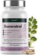 EXVital&reg; Resveratrol Kapseln, 98% Trans-Resveratrol, 500mg pro Kapsel, 120 vegane