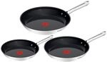 Tefal Duetto On Pfannen-Set, 3-tlg. 20/24/28 cm, Go Ceram keramische
