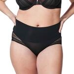 Spanx Illusion Lace Hi-Hipster Shapewear-Unterhose Damen, Very Black, XL