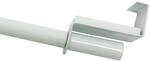 Gardinia 2618 Spannvitrage &Oslash; 9 mm, Metall, ausziehbar 120-160 cm, wei&szlig;