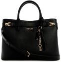 GUESS Damen Gregoria Large Girlfriend Satchel Handtasche, schwarz