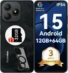 Blackview Wave 9C Handy Ohne Vertrag G&uuml;nstig 12GB+64GB/2TB TF, IP54 6.56" Android 15