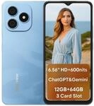 Blackview Wave 9C 4G AI Smartphone ohne Vertrag, 6,56'' 600 Nits Display,