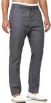 Indicode Herren Veneto Stoffhose aus Leinen & Baumwolle | Leinenhose Freizeithose