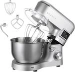 KLAMER K&uuml;chenmaschine Classic 1400 W &ndash; 5,5 L R&uuml;hrsch&uuml;ssel aus Edelstahl, Knet-,