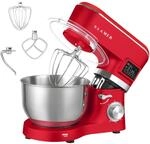 KLAMER K&uuml;chenmaschine Classic 1400 W &ndash; 5,5 L R&uuml;hrsch&uuml;ssel aus Edelstahl, Knet-,