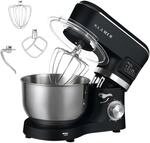 KLAMER K&uuml;chenmaschine Classic 1400 W &ndash; 5,5 L R&uuml;hrsch&uuml;ssel aus Edelstahl, Knet-,
