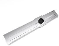 BAUHELD&reg; Streichma&szlig; Metall 300mm [mm-Teilung] - Anrei&szlig;-Werkzeug rostfrei aus