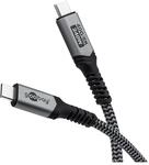 goobay USB 4 Kabel/USB-C Schnellladekabel 240 Watt 40 Gbits Datentransfer f&uuml;r 8K HD