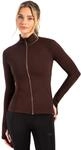 SMILODOX Sportjacke Damen Kenna, Laufjacke mit Stehkragen, Sport Oberteil mit