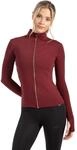 SMILODOX Sportjacke Damen Kenna, Laufjacke mit Stehkragen, Sport Oberteil mit