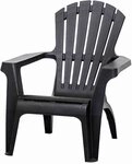 Monobloc stapelbarer Outdoor-Sessel, Made in Italy, 75 x 86 x 86 cm, Farbe anthrazit