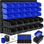 MASKO&reg; Stapelboxen + Wandregal 32-teiliges Set Box Sichtlagerk&auml;sten Sch&uuml;ttenregal