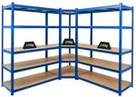 PROREGAL Mega Deal Eckregal Ragnar 1x: 180x90x60cm | Taurus 2X: 180x120x60cm...