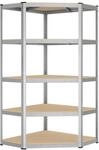 SONGMICS Eckregal 5 Ebenen, Schwerlastregal, Metall, bis 875 kg belastbar
