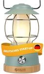 NATURBUMMLER Campinglampe aufladbar mit Powerbank [LUX Secure+] IPX4 wasserdicht &
