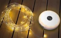 BERGER 2in1 Campinglaterne und Lichterkette 10 m | 5 Modi LED Outdoor Lampe warmwei&szlig;