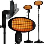 Tronitechnik&reg; Infrarot Heizstrahler 2000 Watt Standheizer Terrassenheizer