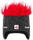 Eisb&auml;r M&uuml;tze mit Haaren Herren & Damen Cocker Ski Austria grau-rot - Unisex mit