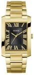 Guess Clyde Herren Armbanduhr in der Farbe Gold mit Armband aus Edelstahl,