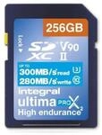 Integral 256GB UHS-II SD-Karte V90 Bis zu 300MB/s Lese- und 280MB/s