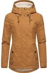 Ragwear Damen warme kurze Winterjacke mit Kapuze Monade Intl Brown Sugar24 Gr. M