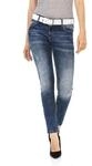 Cipo & Baxx Damen Jeanshose &ndash; Denim Jeans mit Stylischen Details, High-Waist &
