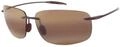 Maui Jim Breakwall Sonnenbrille Randlos, Wrap-Around, Klassisch, Polarisiert, Unisex,