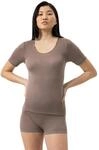 Mey Tagw&auml;sche Serie Exquisite Damen Shirts 1/2 Arm Milk`n Coffee XXL(46)