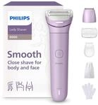 Philips Lady Shaver Series 8000 - kabelloser elektrischer Rasierer, nass und trocken,