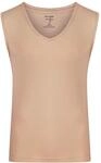 OLYMP Herren Tanktop Level 5 Body Fit, tiefer V-Ausschnitt, Caramel, XL