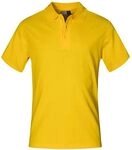Superior Poloshirt Plus Size Herren, Gelb, 5XL