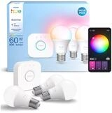 Philips Hue Smart Lighting Starter Kit mit 3 Lampen und Bridge, Wei&szlig;- und