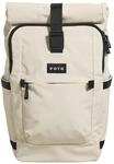 eoto Rucksack TALL41 Creme beige, Roll Top f&uuml;r Uni, Reisen, Job und Freizeit,