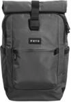 eoto Rucksack TALL41 Stein grau, Roll Top f&uuml;r Uni, Reisen, Job und Freizeit,