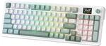 Redragon K719 Kabellose Gasket-Gaming-Tastatur mit Hype-Bildschirm, Knopf,