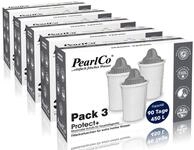 PearlCo Protect+ Classic Wasserfilter Kartuschen 15er Pack &ndash; f&uuml;r sehr hartes