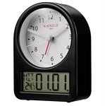 Kienzle Retro Wecker analog mit Digitaldisplay und stabilem Metallgeh&auml;use | Datum
