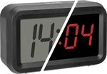 TFA Dostmann Digitaler Wecker, 60.2038.01, Wechsel zwischen LCD-LED Hybrid,