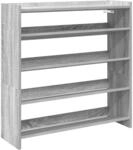 vidaXL Schuhregal Grau Sonoma 80x25x81 cm Holzwerkstoff, Schuhschrank,