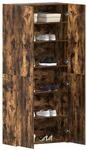 vidaXL Schuhschrank Mehrfarbig 80 x 35,5 x 180 cm Holzwerkstoff, Moderner