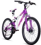 Bergsteiger Montreal 20, 24 Zoll Kinderfahrrad, geeignet f&uuml;r 6,7, 8, 9, 10, 11, 12,