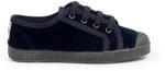 Pisamonas Samt-Sneaker Mit Schn&uuml;rsenkeln F&uuml;r Kinder Gr&ouml;&szlig;e 41 Farbe Marineblau